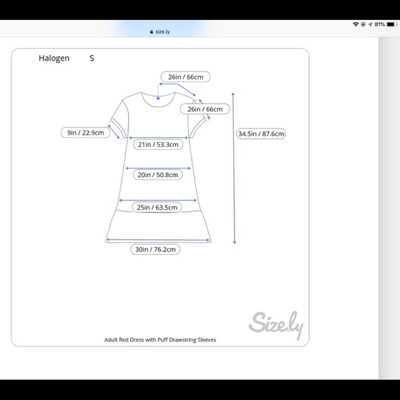 Red Halogen Parachute Shift Dress with Tie Sleeves | S - Picture 9 of 9